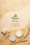 Top View Spa Mockup Psd