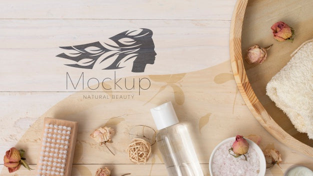 Top View Spa Mockup Psd