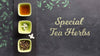 Top View Special Tea Herbs Concept Psd