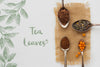 Top View Spoons Filled With Herbs Psd