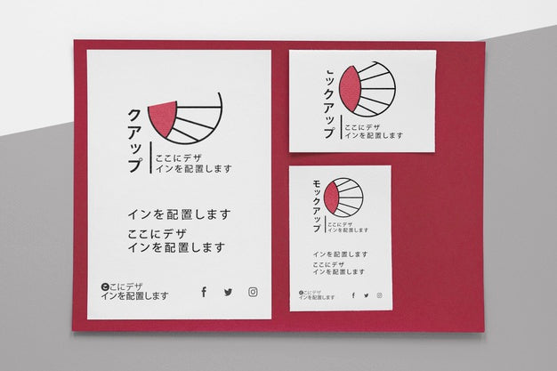 Top View Stationery Documents With Logo Mock-Up Psd