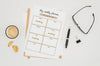 Top View Stationery Mock-Up With Reading Glasses Psd