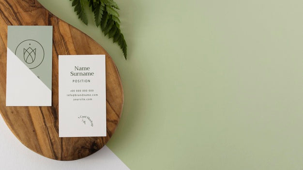 Top View Stationery On Wood Frame Psd