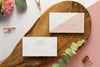 Top View Stationery On Wood  Piece Psd