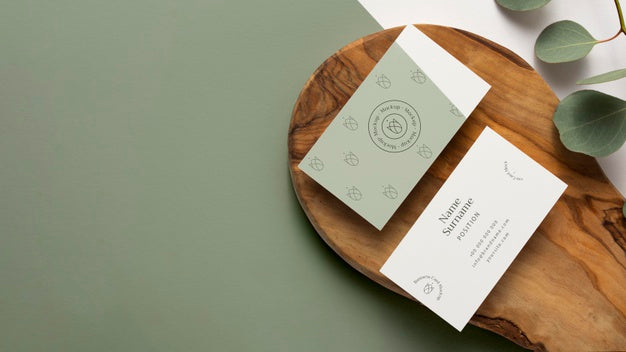 Top View Stationery On Wood  With Leaves Psd