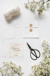 Top View Stationery Wedding Invitation With Mock-Up Psd