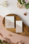 Top View Stationery With Flowers Psd