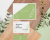 Top View Stationery With Leaves And Wood Psd