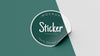 Top View Sticker Mock Up Psd