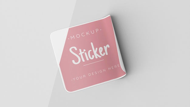 Top View Sticker Mock Up Psd