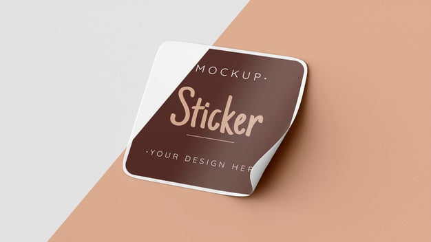 Top View Sticker Mock Up Psd