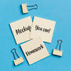 Top View Sticky Notes With Paper Clips Psd