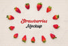 Top View Strawberries On Table Psd