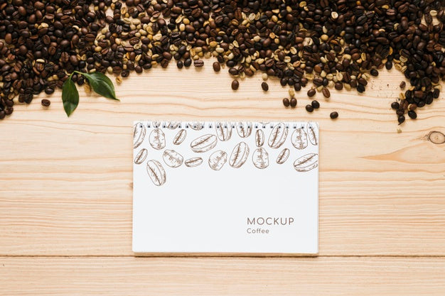 Top View Tea Cup On Table Psd