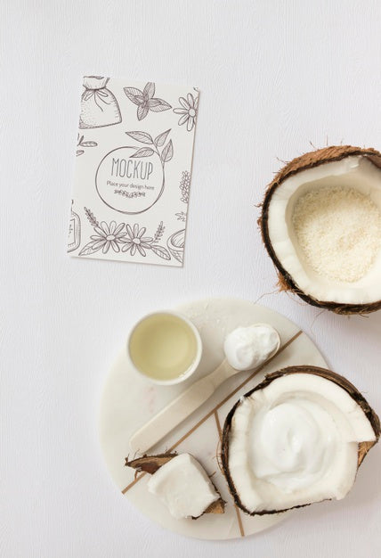 Top View Therapeutic Spa Concept With Mock-Up Psd