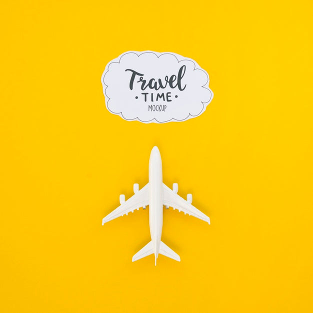 Top View Travelling Plane Adventure Time Psd