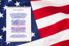 Top View United States Of America Flag With Mock-Up Psd