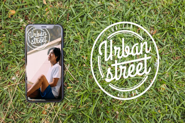 Top View Urban Street Mock-Up Psd