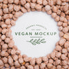 Top View Vegan Menu With Chickpeas Concept Psd