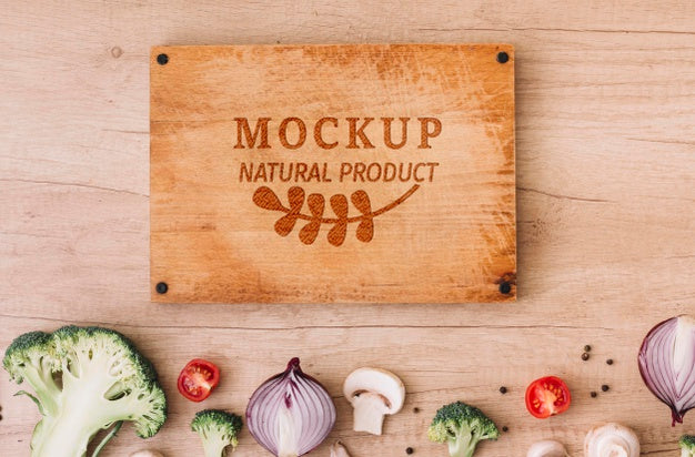 Top View Vegetables On Table Psd