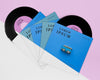 Top View Vinyl Records Mock-Up Composition Psd