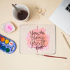 Top View Watercolors With Mock-Up Psd