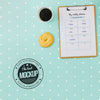 Top View Weekly Planner With Mock-Up Psd