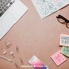 Top View Workspace Mockup With Copyspace Psd