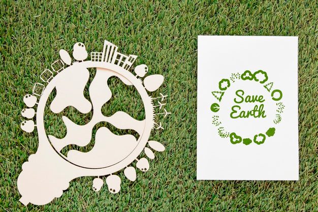 Top View World Environment Day Event Psd