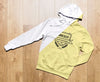 Top View Yellow Hoodie Mock-Up Psd