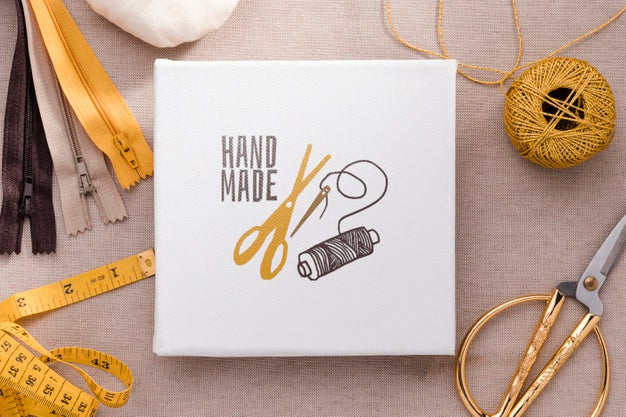 Top View Zipper And Thread Arrangement Psd