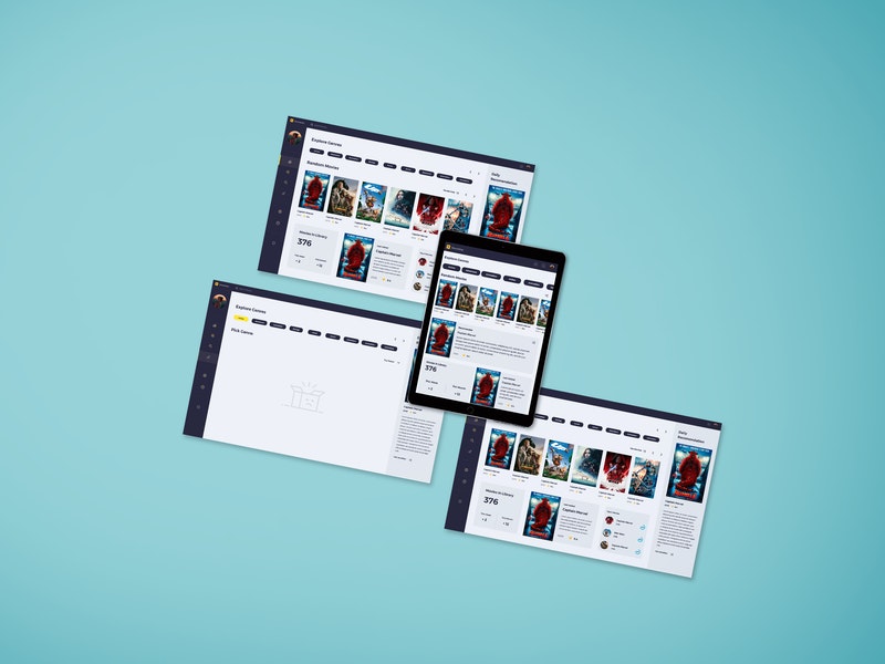 Top Web Screen Mockup