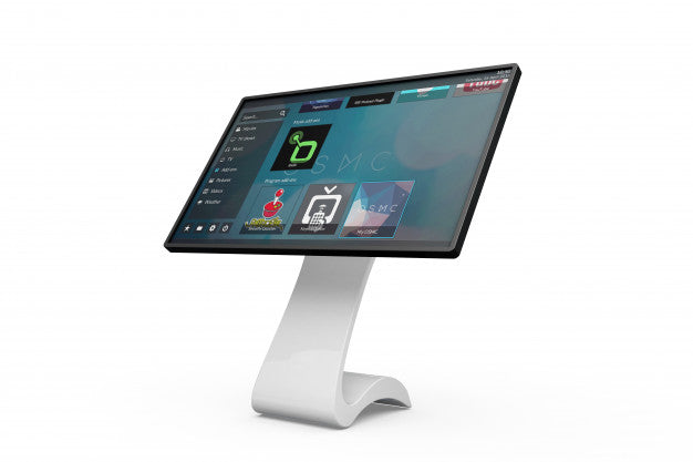 Touchscreen Information Board Mockup Psd