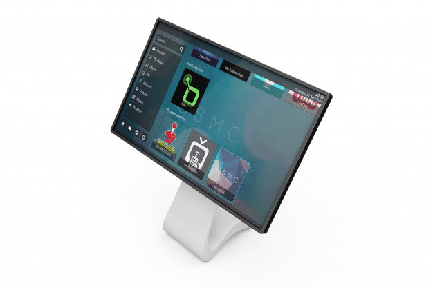 Touchscreen Information Board Mockup Psd