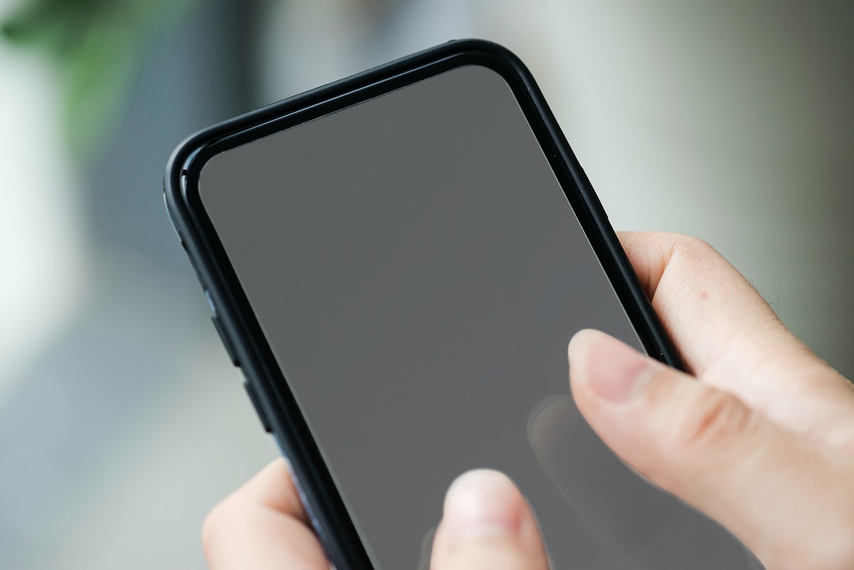 Touchscreen Mobile Phone Mockup