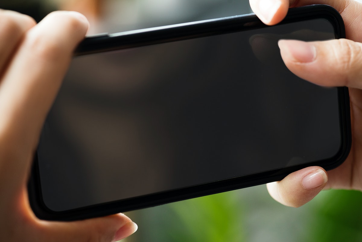 Touchscreen Mobile Phone Mockup