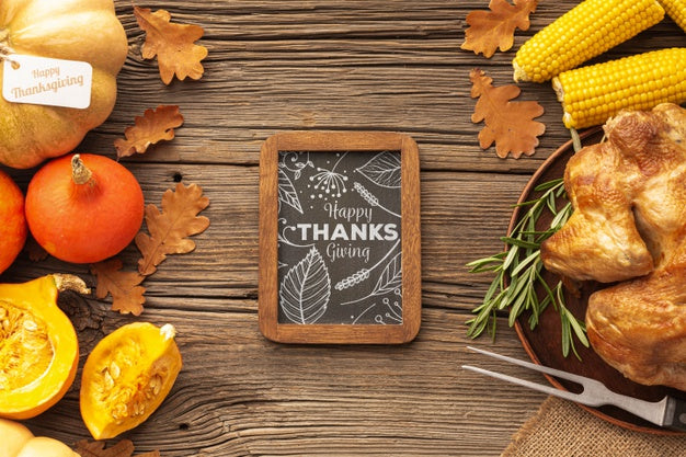 Tradition Thanksgiving Day Food To Celebrate Psd