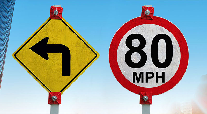 Traffic Sign Mockup Psd In 3 Shapes