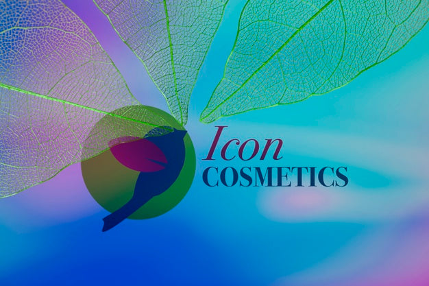 Translucent Leaves With Bird Logo Psd