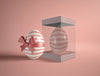 Transparent Box With Easter Egg Psd