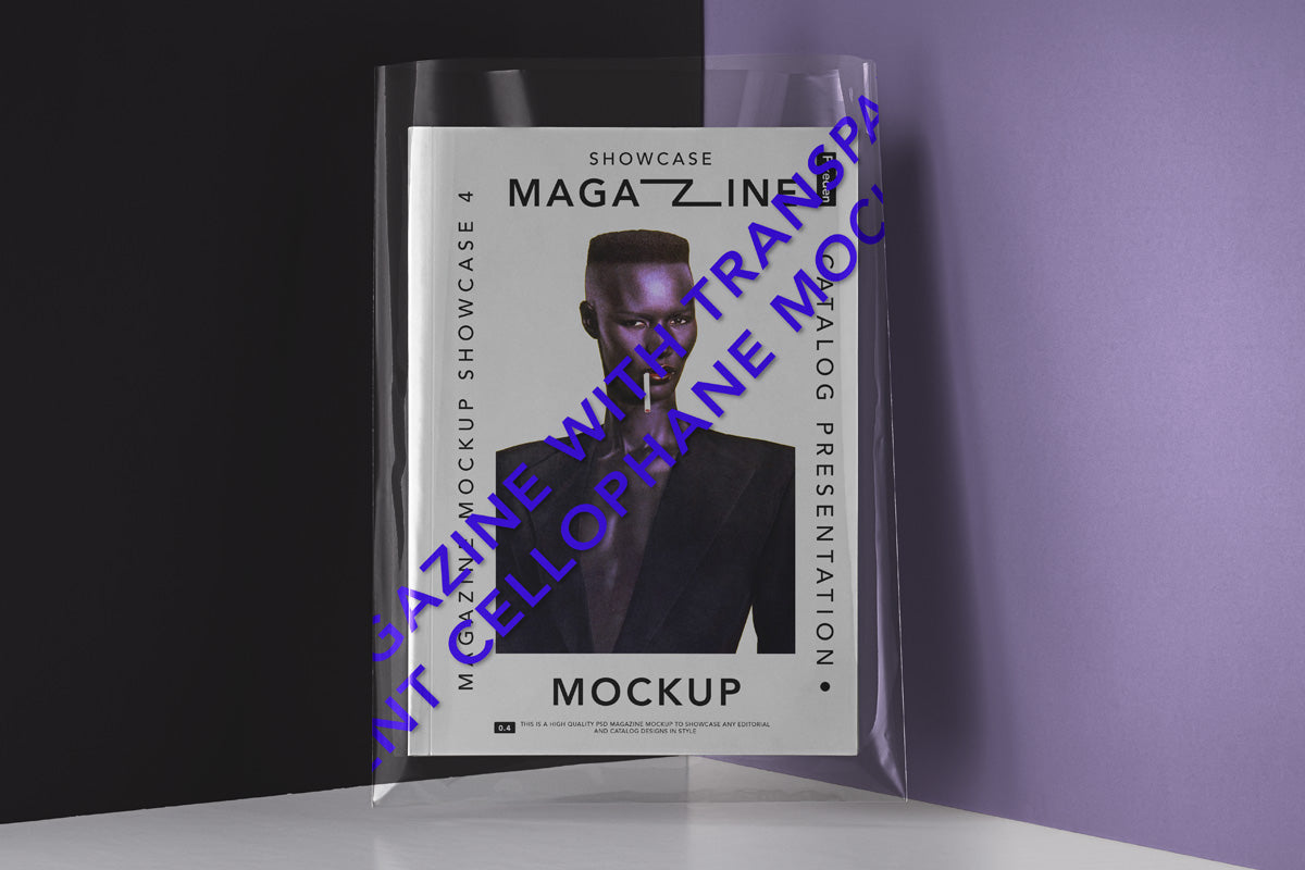 Transparent Cover Psd Magazine Mockup 2