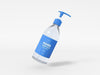 Transparent Hand Sanitizer Pump Bottle Mockup Psd