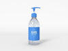 Transparent Hand Sanitizer Pump Bottle Mockup Psd