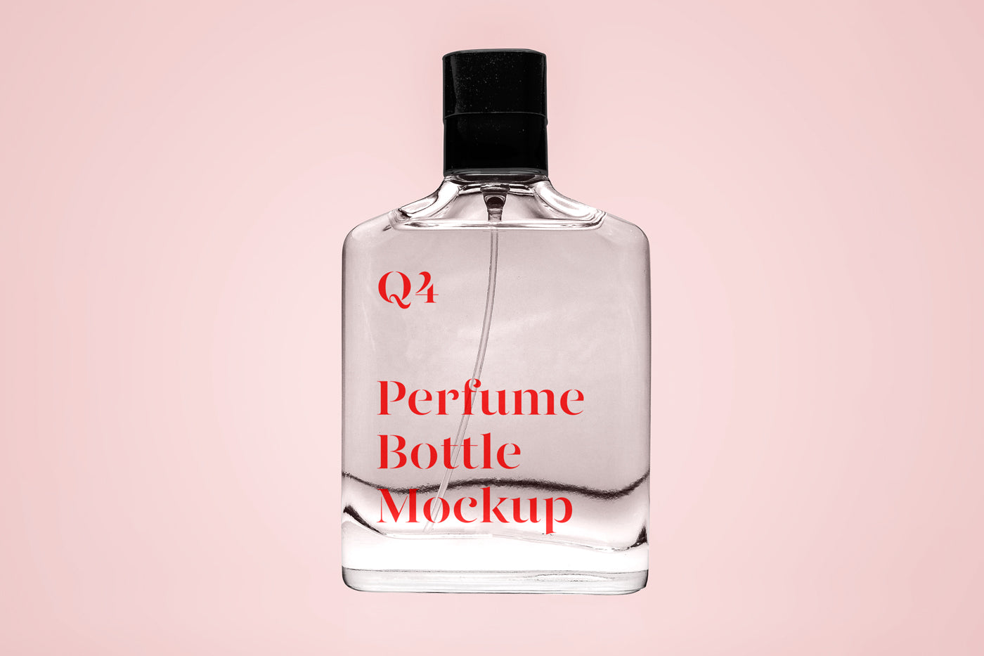 Transparent Perfume Mockup