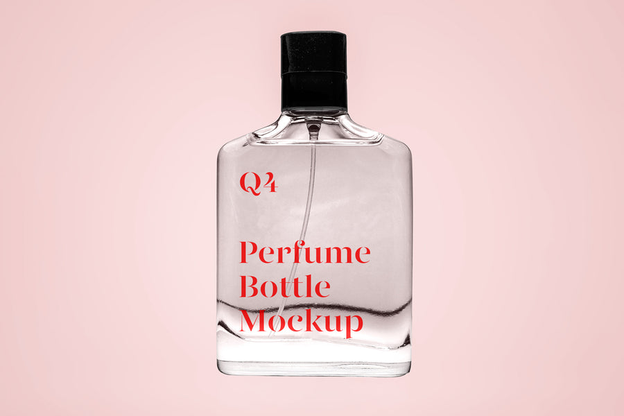 Transparent Perfume Mockup