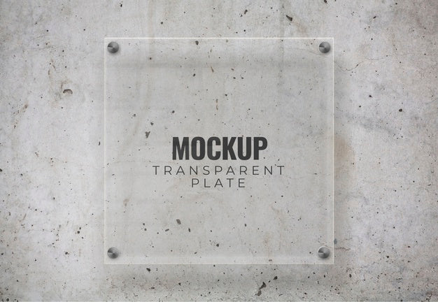 Transparent Plate Mockup Psd