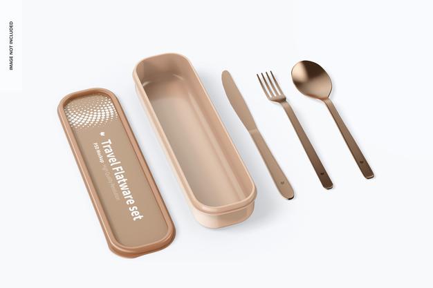 Travel Flatware Set Mockup Psd