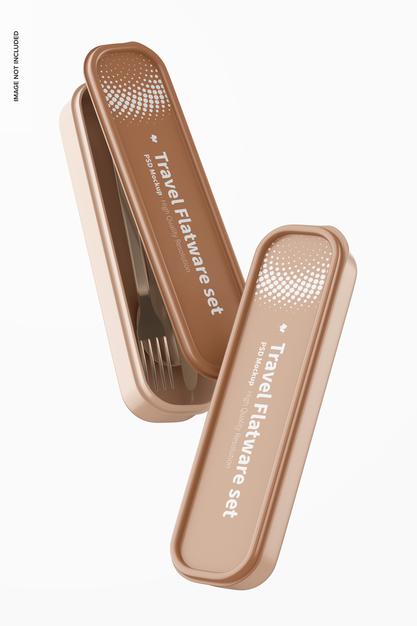 Travel Flatware Set Mockup Psd