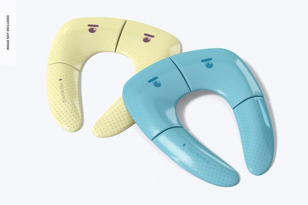 Travel Folding Potty Seats Mockup Psd