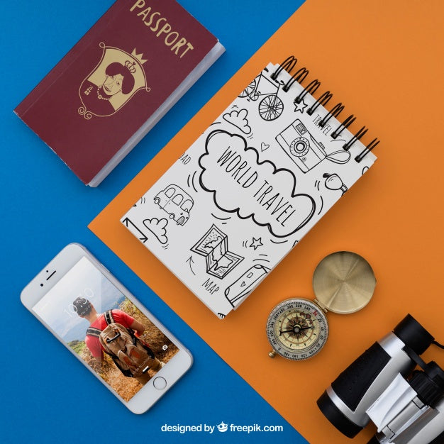 Travel Items Psd